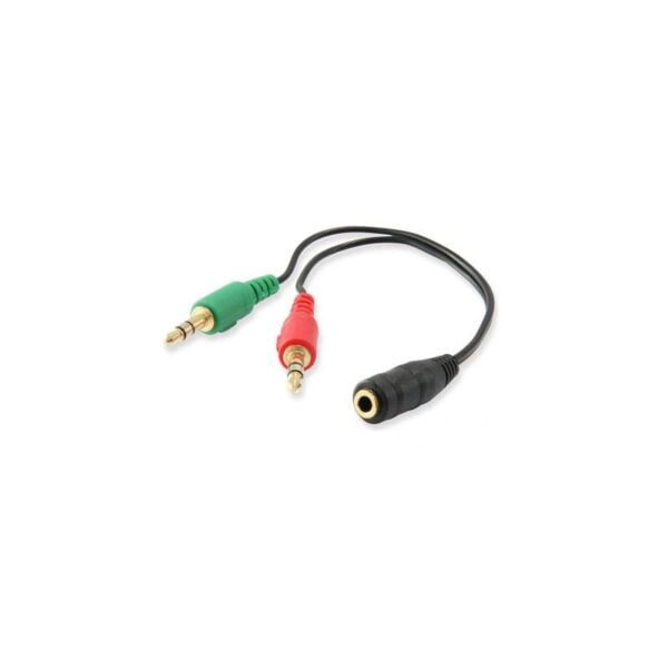 ADAPT AUDIO EWENT 1X3.5MM F PARA 2X3.5MM M