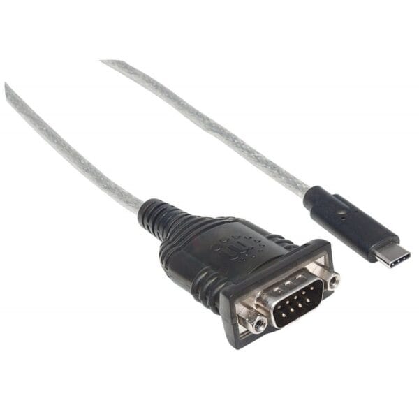 ADAPT USB-C  2.0 (M) PARA SERIE DB9/FTDI FT232RL (M) MANHATTAN