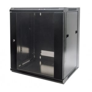 ARMARIO 09U 450X570 INT 19' AÇO PRETO
