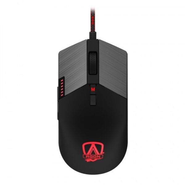 MOUSE ÓPTICO AOC AGON GM700 16000 DPI RGB PRETO C/FIO