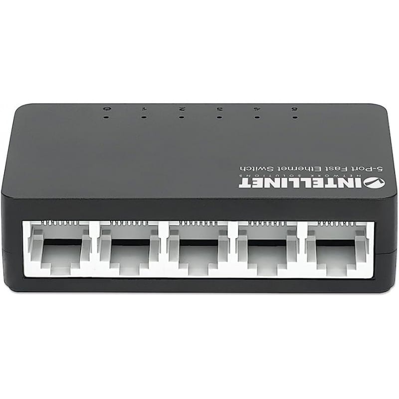 SWITCH 5 INTELLINET 10/100 S/GESTÃO PLASTICO PRETO