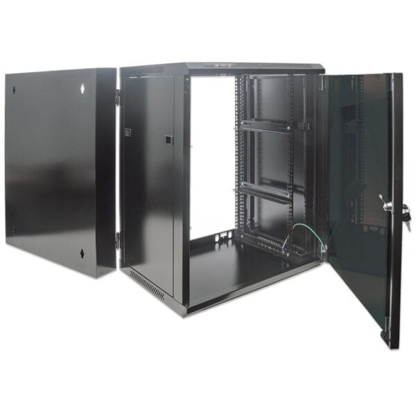 ARMARIO 15U 770X600X550 INT 19' PRETO