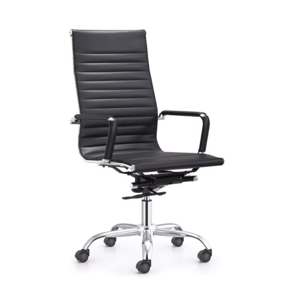CADEIRA PU HIGH EXEC 2NIVEIS BK