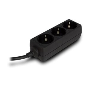 BLOCO DE TOMADAS EWENT 3 ENTRADAS 1,5M PRETO