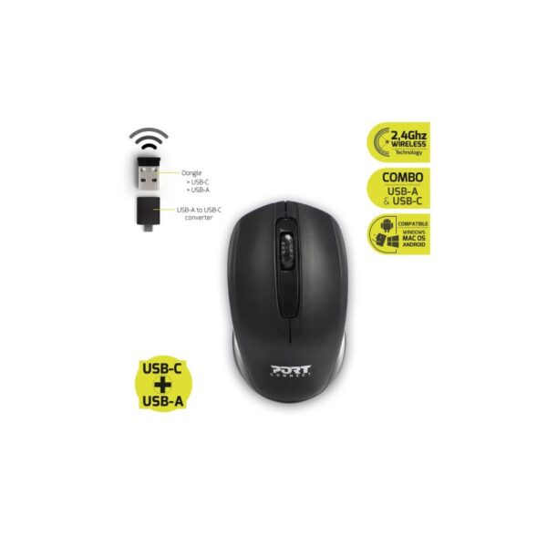 BOLSA + MOUSE PORT DESIGN 17.3' PRETO - Image 2