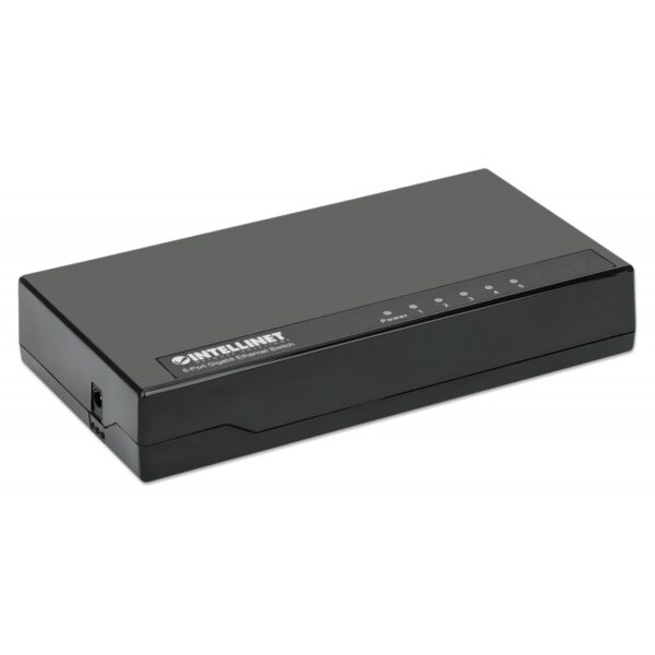 SWITCH 5 INTELLINET 10/100/1000 GIGABIT PLASTICO PRETO
