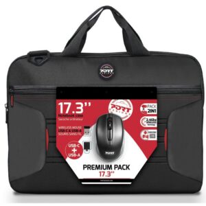 BOLSA + MOUSE PORT DESIGN 17.3' PRETO