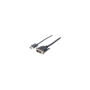 CABO DISPLAYPORT 3MT (M) PARA DVI-D (M) PRETO MANHATTAN