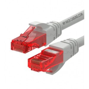 CABO REDE CAT6 5M U-UTP WP RACK AWG 26/7 CINZA
