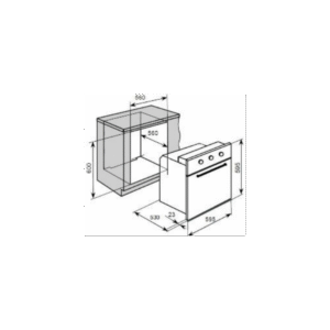GD B-IN FORNO ELÉTRICO FLAMA 7 FUNÇÕES VENTILADO 9106FL