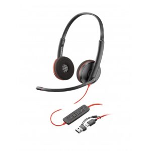 HS POLY BW C3220 STEREO USB-C + ADAP USB-C/A
