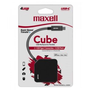 HUB MAXELL USB 3.0 USB-C 4-PORT 347646