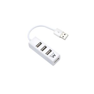 HUB MINI EWENT USB 2.0 4 PORTAS BRANCO