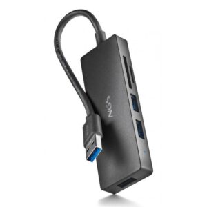 HUB NGS IHUBREADER 3USB-A + TF/SD CARD READER