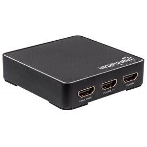 HUB SPLITTER 1xHDMI Inp (F) TO 2xHDMI Out (F) 4K@60Hz MANHATTAN