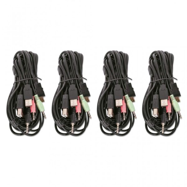KVM SWITCH 4 PT MANHATTAN DUAL-MONITOR HDMI