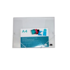 .ME PASTA DE ELASTICOS LIDERPAPEL DIN A4 TRANSPARENTE