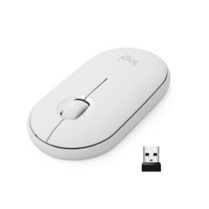 MOUSE LOGITECH WIFI PEBBLE M350 BRANCO