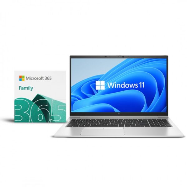PORT HP.15.6' I7-1255U FHD USLIM 16G 512 SSD W11H OURO + OFFICE 365 FAMÍLIA 6PC 1 ANO
