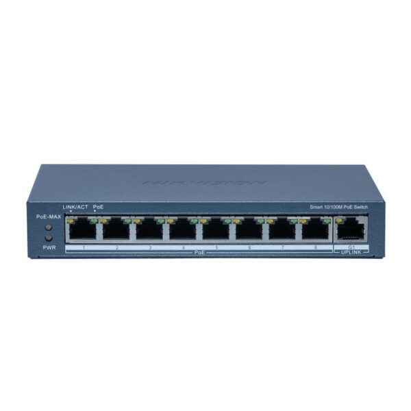 SWITCH 8 HIKVISION 8X 10/100 SMART POE