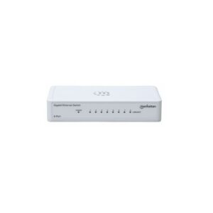 SWITCH 8 MANHATTAN 10/100/1000 GIGABIT PLASTICO BRANCO