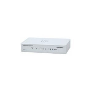SWITCH 8 MANHATTAN 10/100/1000 GIGABIT PLASTICO BRANCO