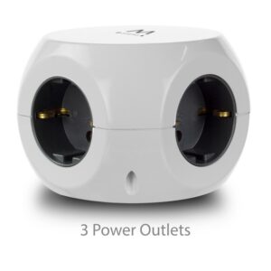 TOMADA TRIPLA EWENT + 3 USB 2.4A 1,5MT BRANCO