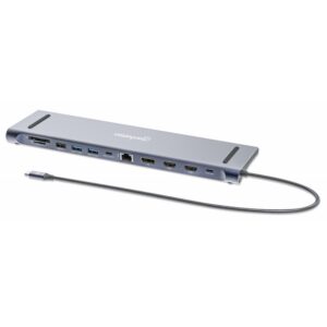 DOCK. USB-C (12-IN-1) HDMI/DP/USB-A/USB-C/RJ45/ SD 3.5MM MANHATTAN
