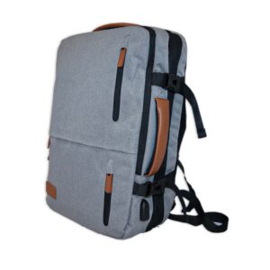 MOCHILA KINGSLONG 17' KLB230626 CINZENTO