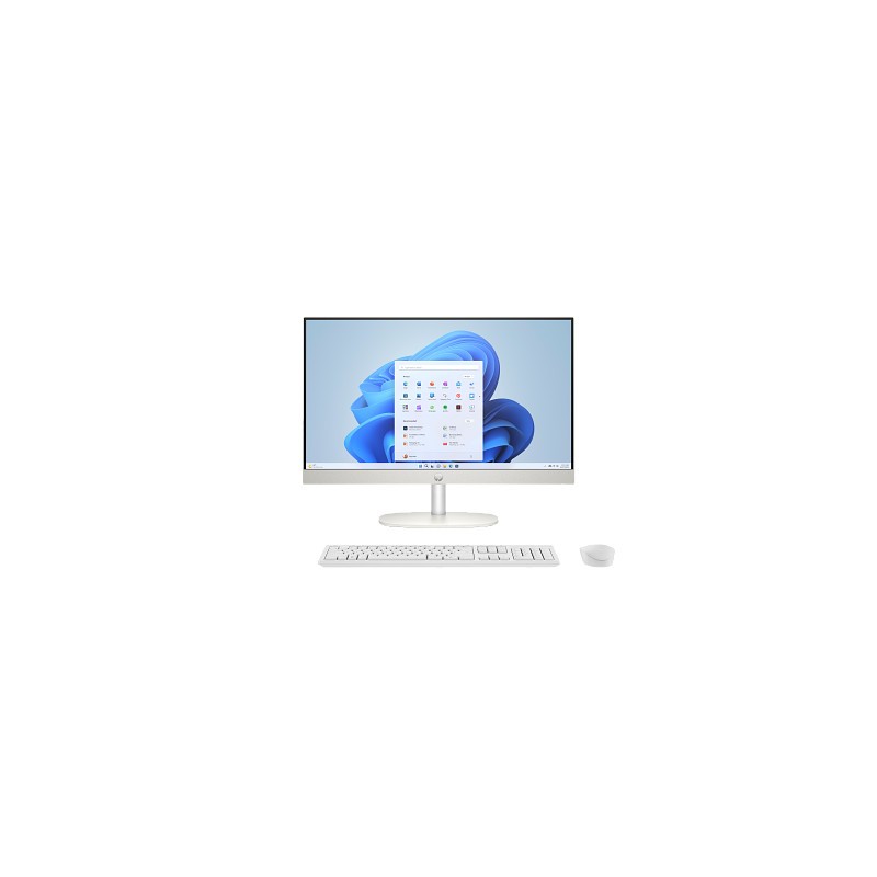 PC HP AIO 23.8' FHD U7-155U 8G 512GB SSD W11H BRANCO - Image 2