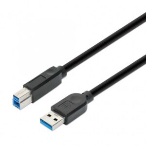 CABO USB-A (M) PARA USB-B (M) 5M SUPERPEED MANHATTAN PRETO