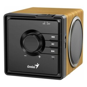 COLUNAS GENIUS BLUETOOTH SP-916BT C/MIC 6W MADEIRA