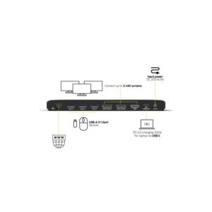 DOCK.STAT. PORT CONNECT USB TYPE C OFFICE 2X 4K - Image 3