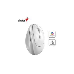 MOUSE GENIUS WIFI ERGO 8350S AI BRANCO/CINZENTO - Image 1