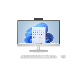 PC HP AIO 23.8' FHD U5-125U 8G 512GB SSD W11H BRANCO - Image 1