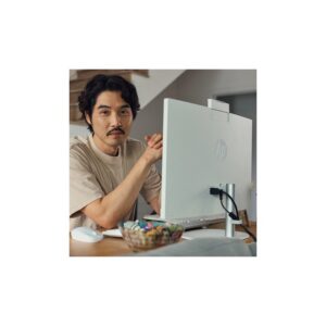 PC HP AIO 23.8' FHD U7-155U 8G 512GB SSD W11H BRANCO