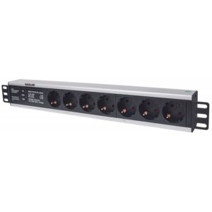 PDU RACKMOUNT 1U 8 GERMAN TYPE 3M INTEL C/ PROTEÇÃO - Image 1