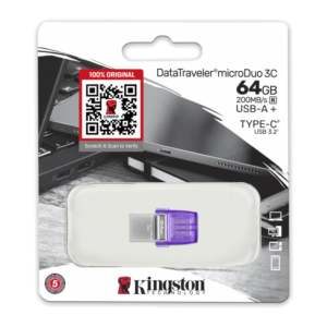 PEN DRIVE 64 GB DATA TRAVELER DUO USB-USB-C KINGSTON