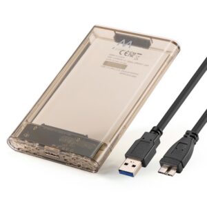 CAIXA EXT. EWENT 2.5' SATA USB-C 3.2 TRANSPARENTE